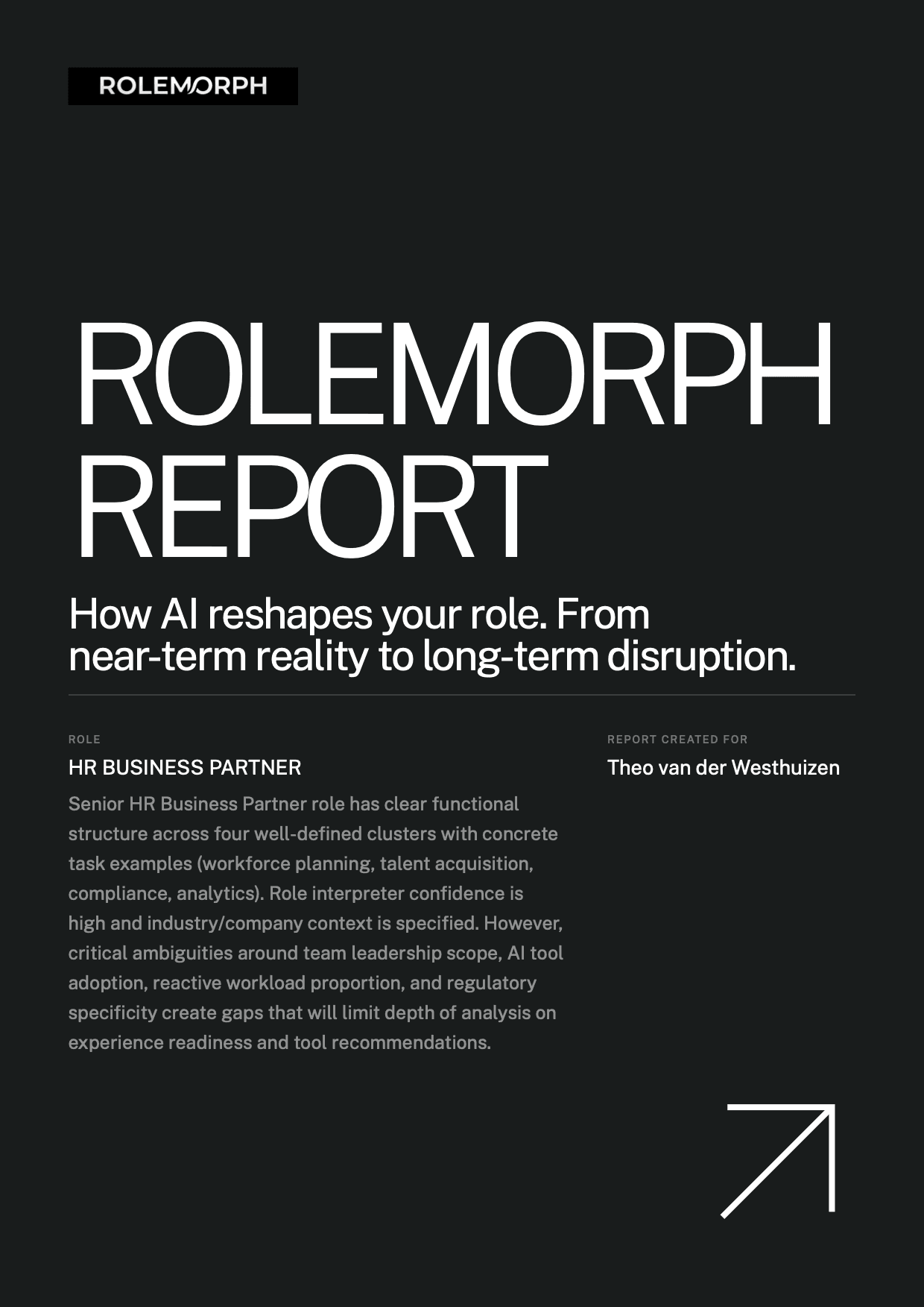 Report cover page